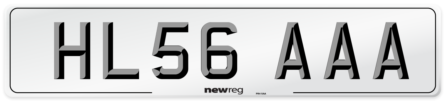 HL56 AAA Number Plate from New Reg
